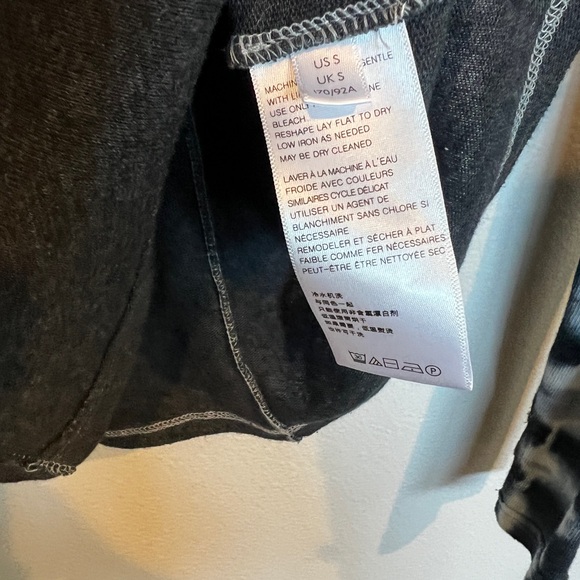 Free People Pyschedelic Tie Dye Turtle Neck Top Blue and White Women’s S - Picture 3 of 4